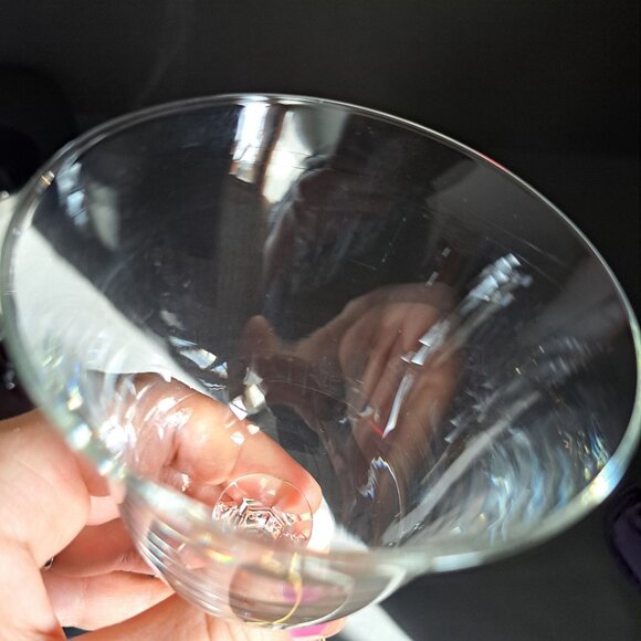 Royal Bavarian Crystal Wine Water Glass 6.5" Faceted Stemware Goblet Germany - Picture 11 of 14